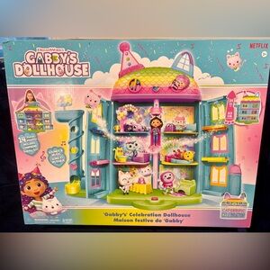 🐾✨ Gabby’s Dollhouse Celebration Dollhouse – NEW IN BOX ✨🐾